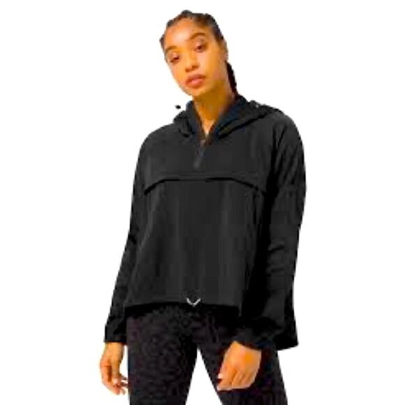 Lululemon Seek Vistas black pullover 1/2 zip jacket NWOT M/L - Picture 1 of 13